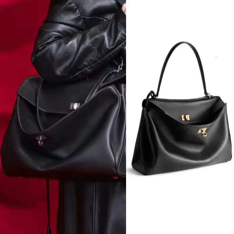Designer 2025 New Genuine Leather Rodeo With High-End Buckle Underarm Single Shoulder Crossbody Casual Women's Famous Brand Bag