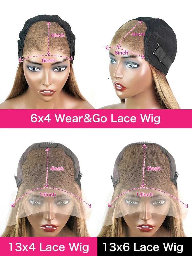 Luckathy Curly Colored Highlight Wig Human Hair Deep Wave 13X6 Hd Lace Frontal Wig 13X4 4/27 Ombre Brown Blonde Lace Front WigsT251111