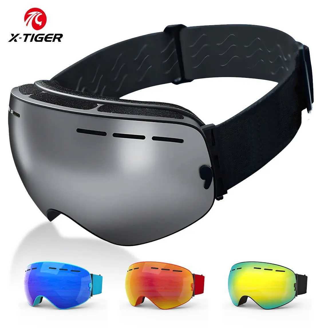 X-TIGER Ski Goggles Windproof Skiing Glasses Double Layers Anti-fog UV Protection Snow Peak Men Women Snowboard Accessories K251110