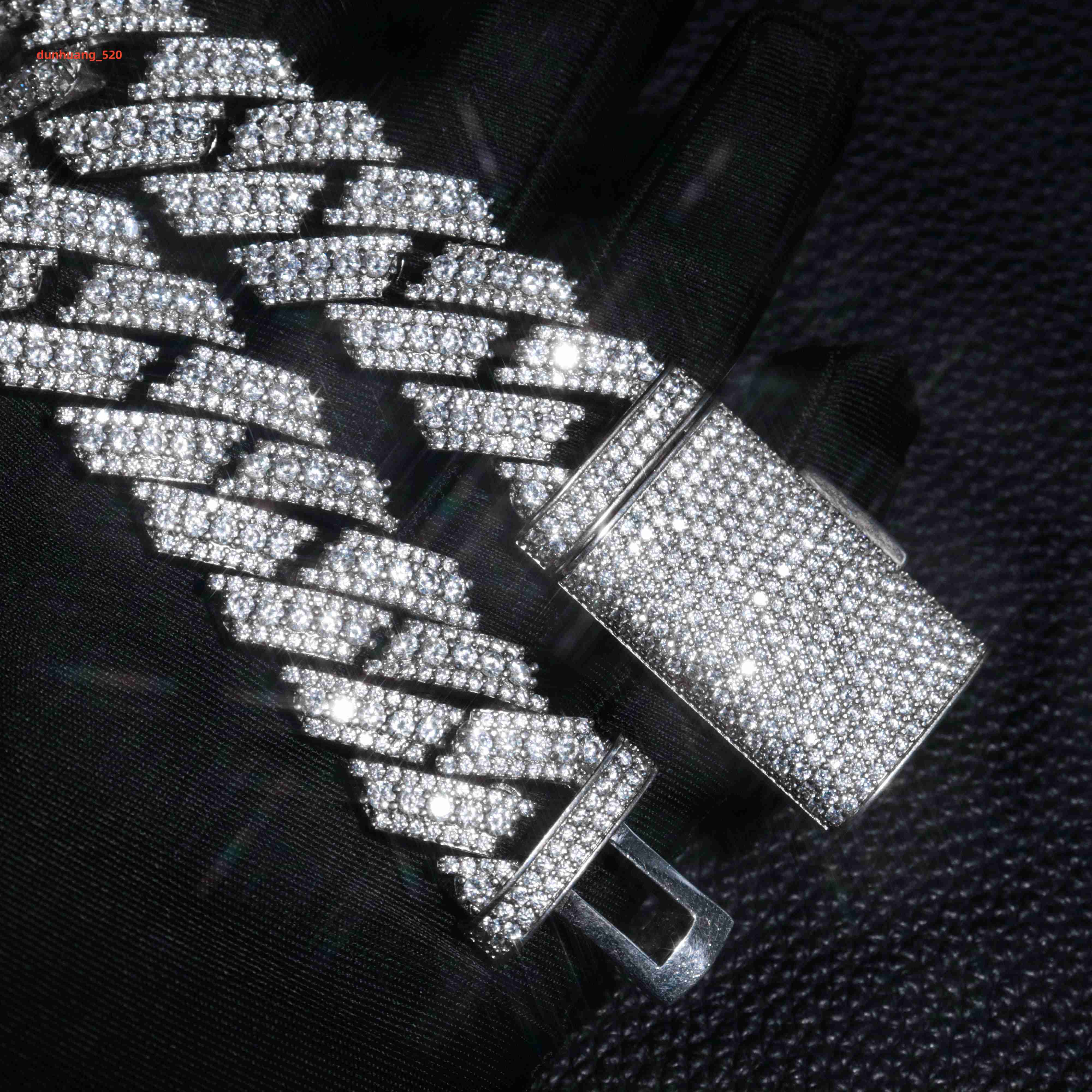 Fine Jewelry Necklaces Moissanite Chain Cuban Mens Jewelry