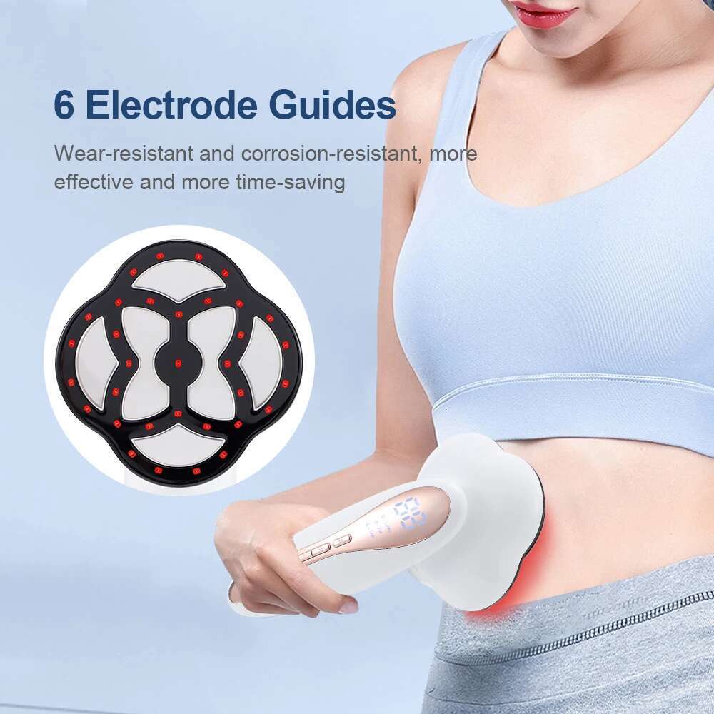 Micro-Current Body Shapping Hine Skin Firming Temperatrue Hot Compress Relax Massager For Fat Burner Weight Loss