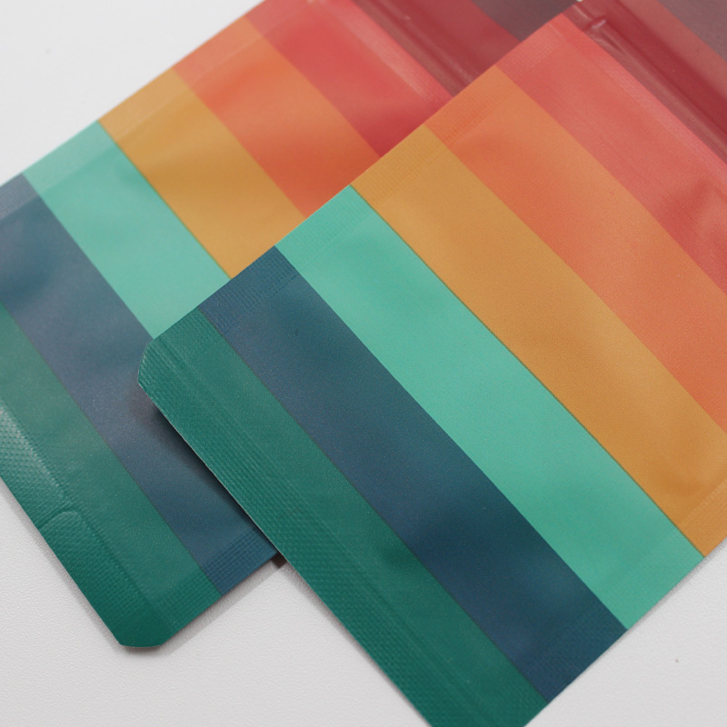 Rainbow Mylar bags 3.5g Ziplock bags Aluminum Foil bags Smell proof Zip Lock Package bag Cookies Food Storage Bags Sample Bags