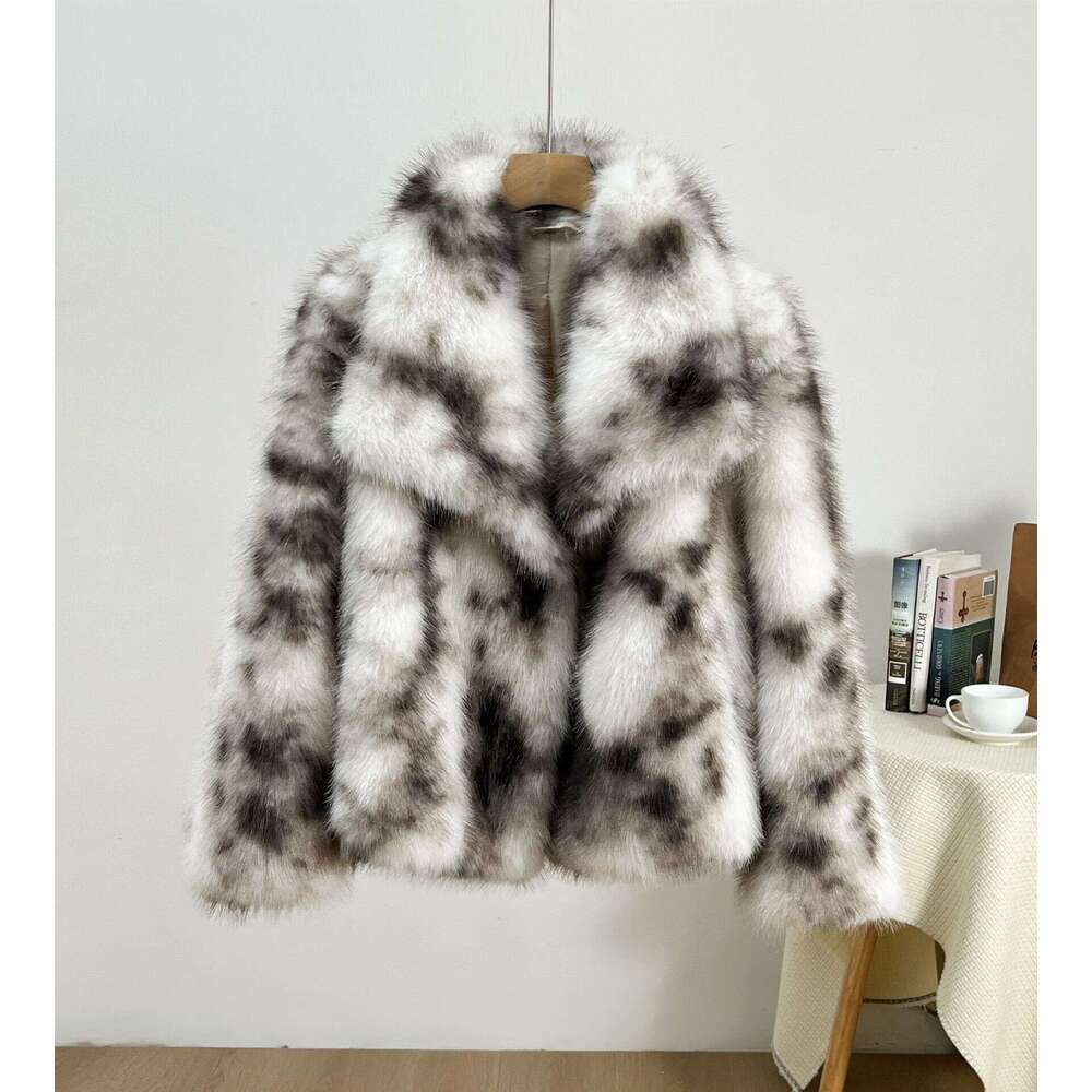 Women's Elegant Jacket With Buckle Faux Fur Trim - Grey/Black/White Plaid Collar Coat, Short Length Winter Warm Outerwear, Hine Washable For Casu