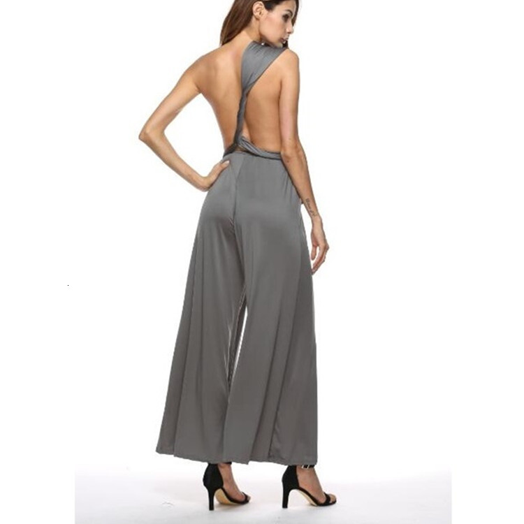 Multi wearing method, multi rope cross OL sexy bandage jumpsuit, fashionable women's clothing