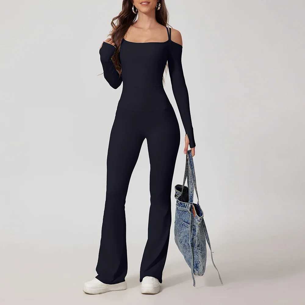 Yoga jumpsuit womens gym fitness bodysuit sportswear womens sportswearW250411