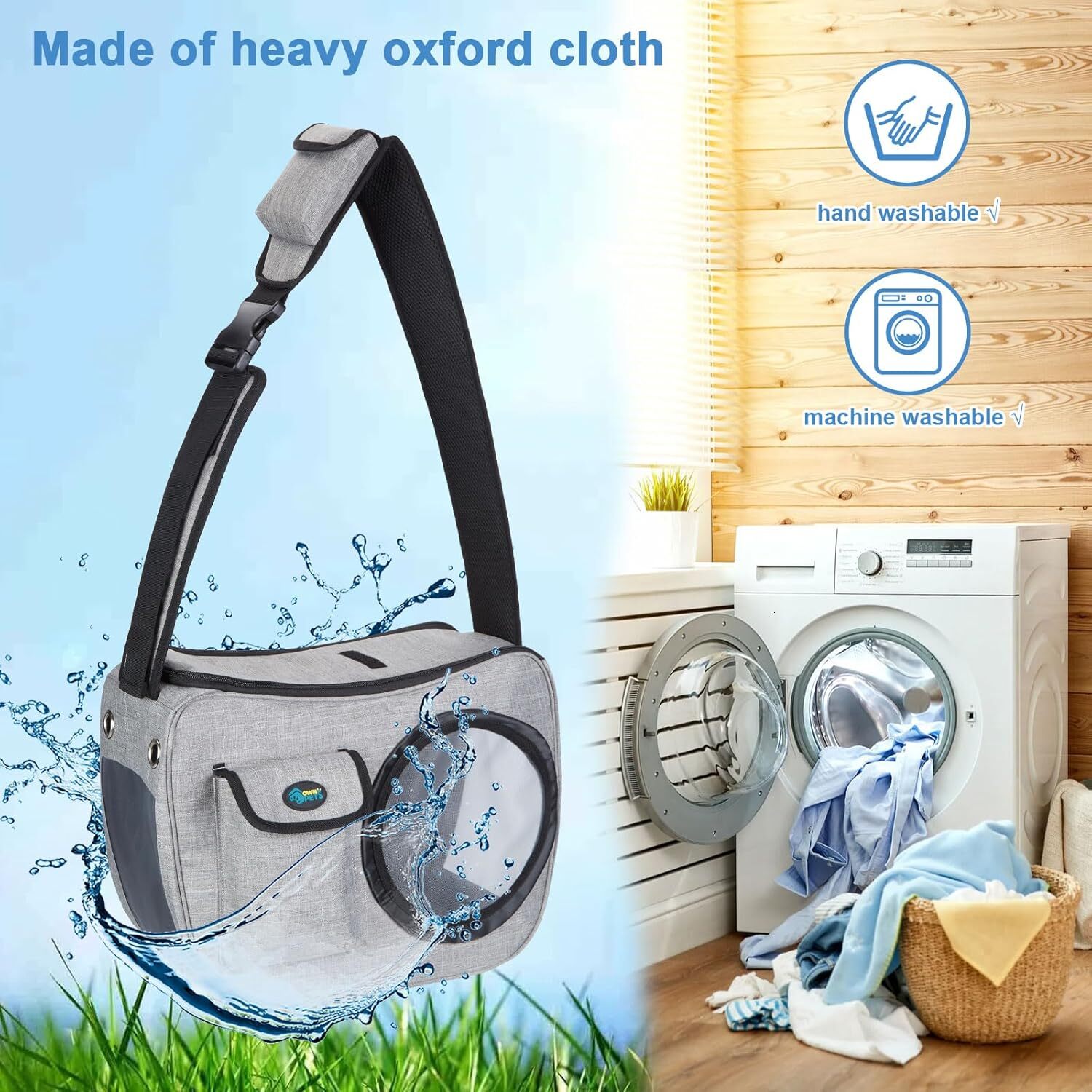 ownpets pet sling pet airline travel bag suitable for small dogs weighing 1015 pounds comfortable and adjustable perfect for aviation travel daily wal