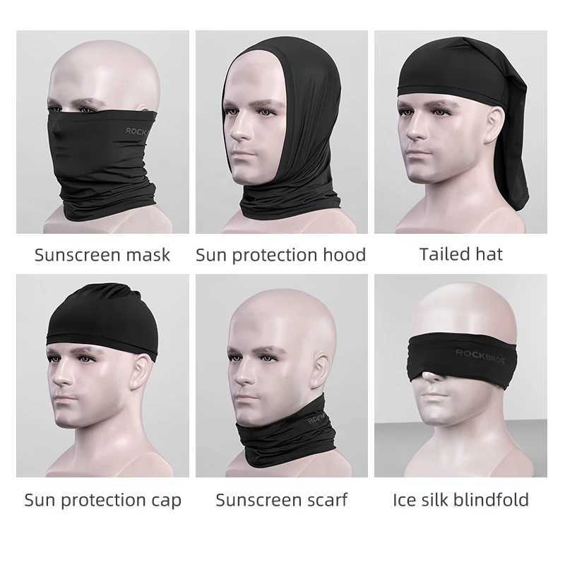 ROCKBROS Summer Face Scarf UV Protection Sweat-Absorbing Comfortable Headwear Quick-Drying Breathable Mask Cycling Equipment S251110