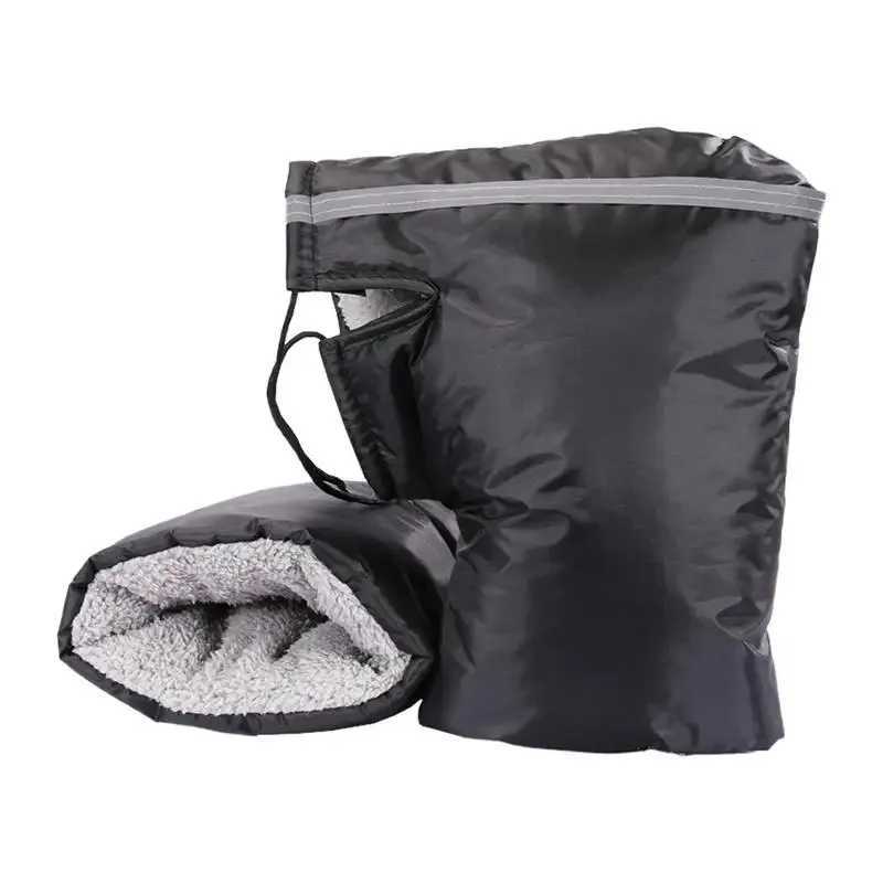 Motorcycle Handlebar Mittens for Winter Windproof Warm Motorcycle Hand bar Cover Battery Bike Windshield Gloves Handlebar Muffs S25118