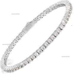 necklace moissanite chain Bracelet Sterg Sier VVS Tennis Pass Dia Test Free Engraved Bg Mens Fine Jewelry Women