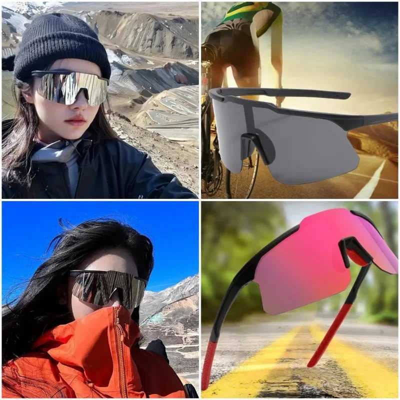 Outdoor sports bike goggles UV400 anti line of sight sunglasses suitable for mens and womens mountain skiing windproof gogglesT250411