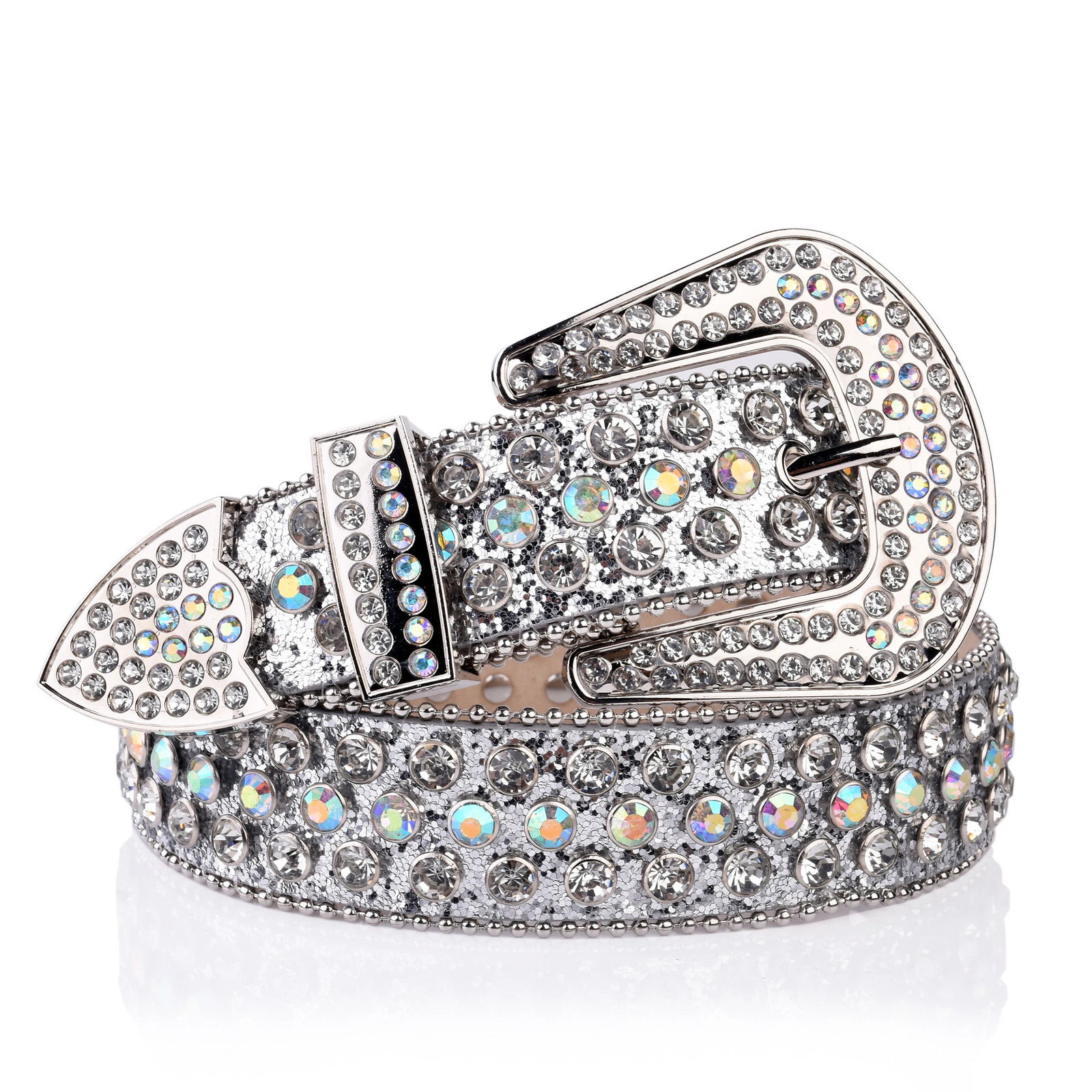 Punk Rhinestone Belt Chic Western Jeans Sparkle Crystal Denim Girl Mosaic Jeans Belt 251110