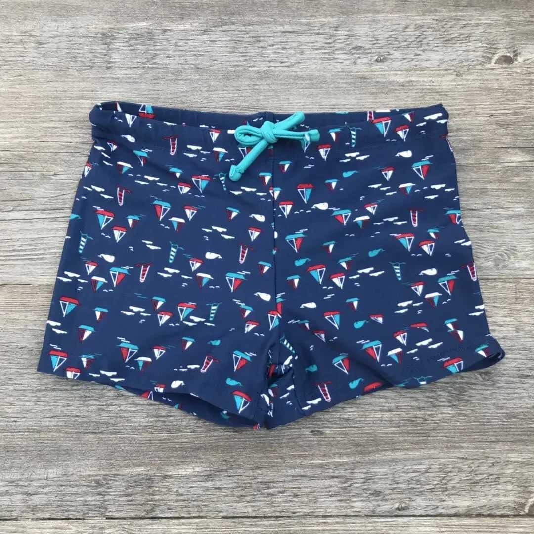 4 striped cartoon baby swimsuits childrens swimsuits boys beach swimsuits 2-8 year old childrens swimsuits swimsuitsW250410