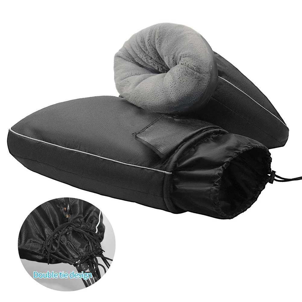 Motorcycle Thick Warm Handlebar Muff Waterproof Scooter Grip Handle Bar Muff Winter Protective Warmer Thermal Cover Gloves S25118{category}