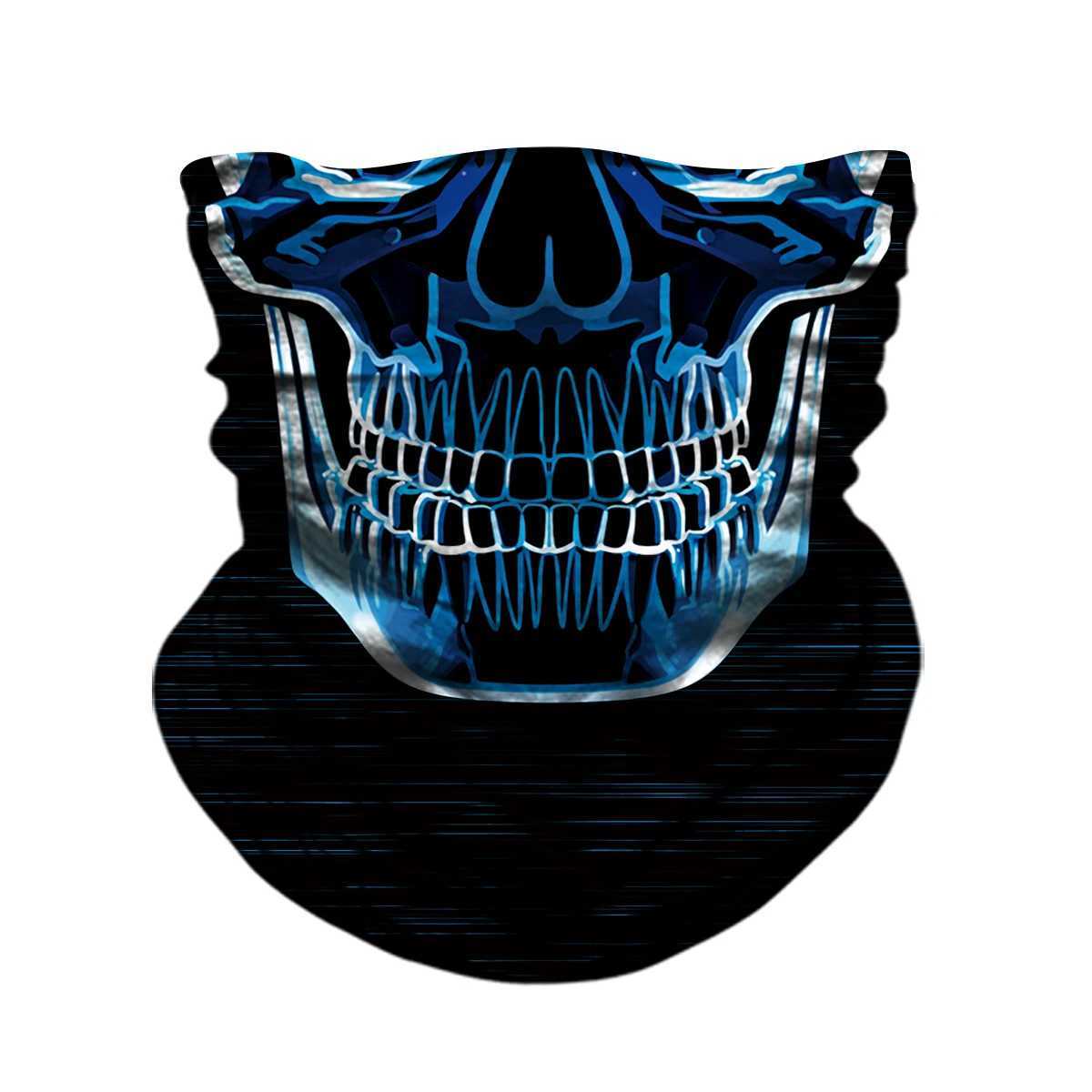 Motorcycle Face Mask Neck Headbands Biker Magic Headscarf Tube Neck Scarves Halloween Scary Mask Festival Skull Masks Skeleton S251110