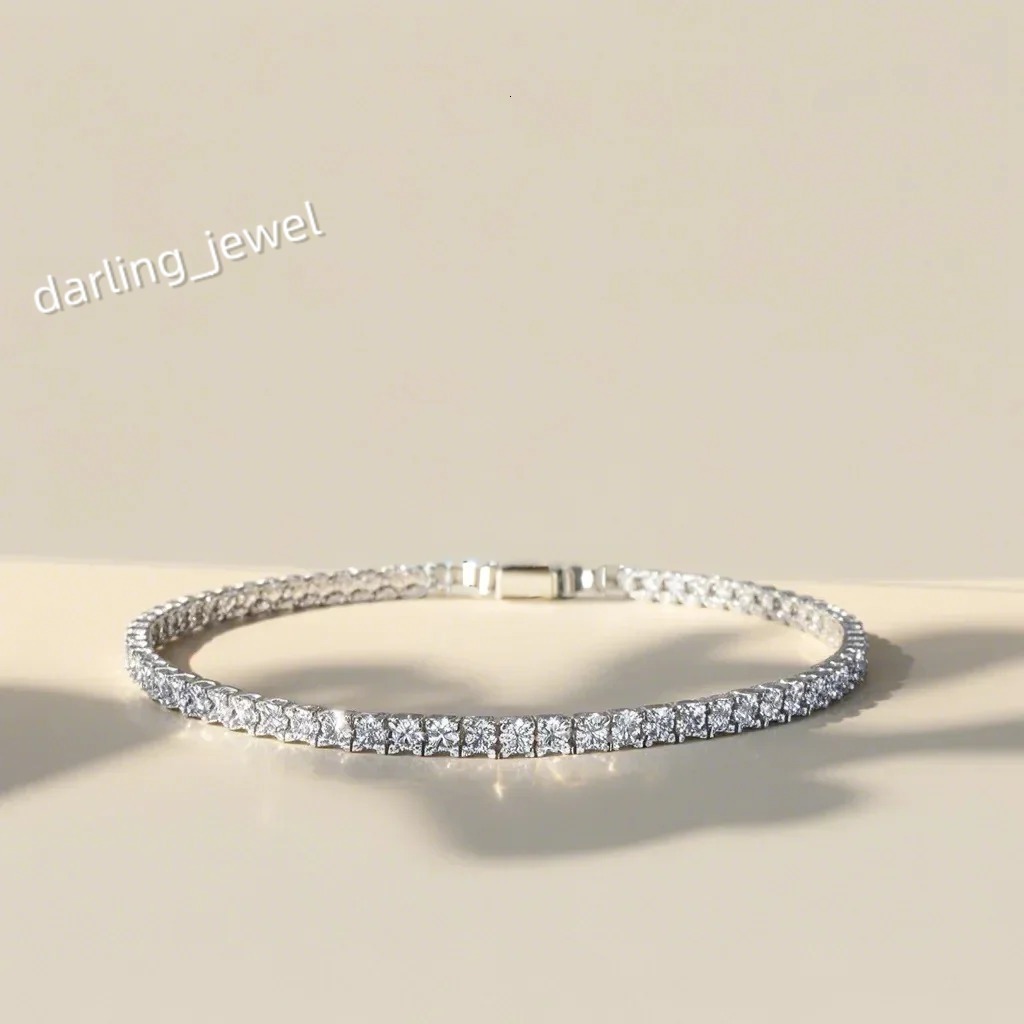 Custom Wholesale Classic 18K Gold 925 Sterling Silver Bracelet Pulseras Lab Grown Diamonds CVD Fine Jewelry GIA Certified