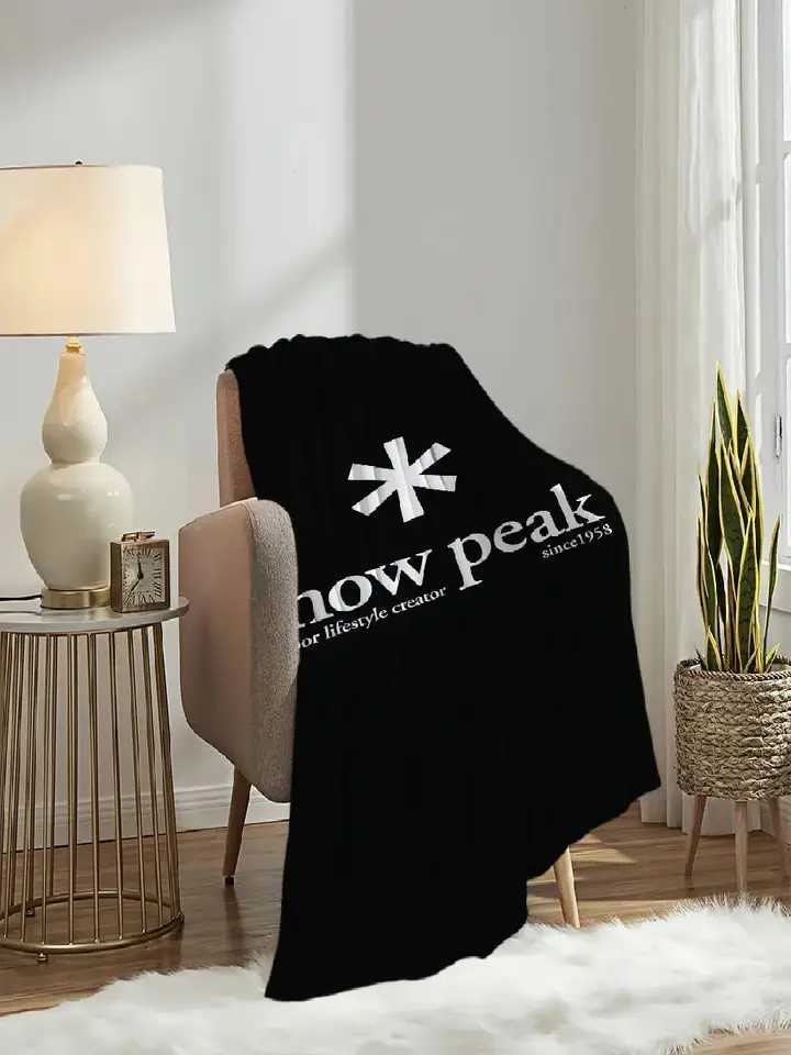 Soft Plush Snow Peak Throw Blanket for Living Room Bedroom Travel Kids Gifts Warm and Stylish Home Decor C251111