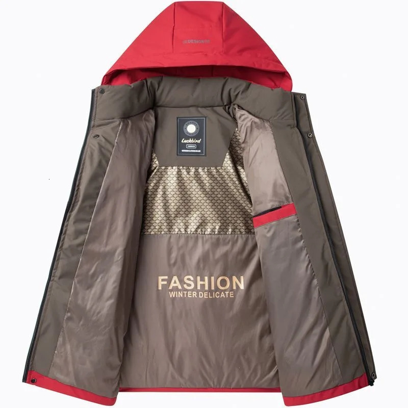 Autumn and Winter Fashion Trend Thick Warm Hooded Cotton-Padded Jacket Mens Casual Loose Comfortable Plus Size Coat 251105