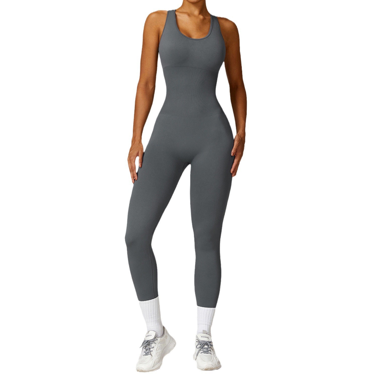 Yoga Pants High-Waist Seamless Tummy-Control Workout Running Athletic Soft Gym-Friendly Shapewear with Moisture-Wicking Fabric