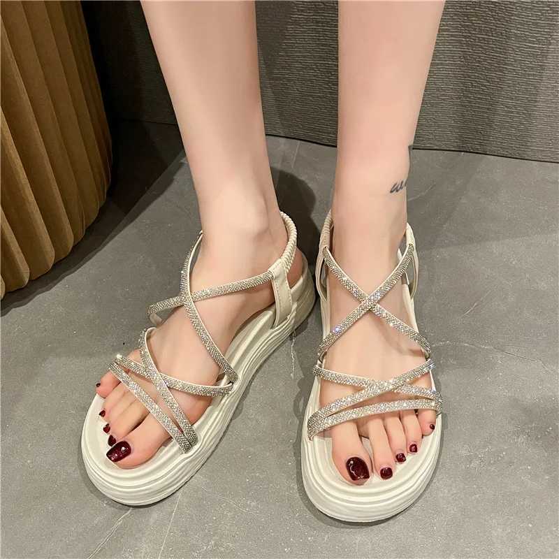 Soft 2024 Sandals Womens Shoes with High Heels Med All Mah New Girl Fi Thick Beige Medium Summer Rhine Comfortable SolidXJ250410