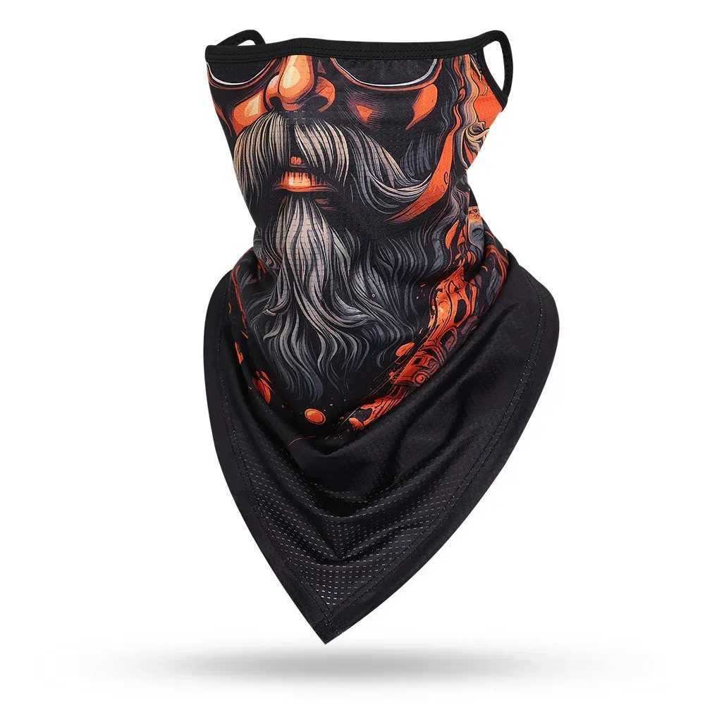 3D Beard Skull Balaclava Mens Head Face Protection Ear Loops Mask Breathable Dry Quick Windproof Motorcycle Face Cover Shield S251110