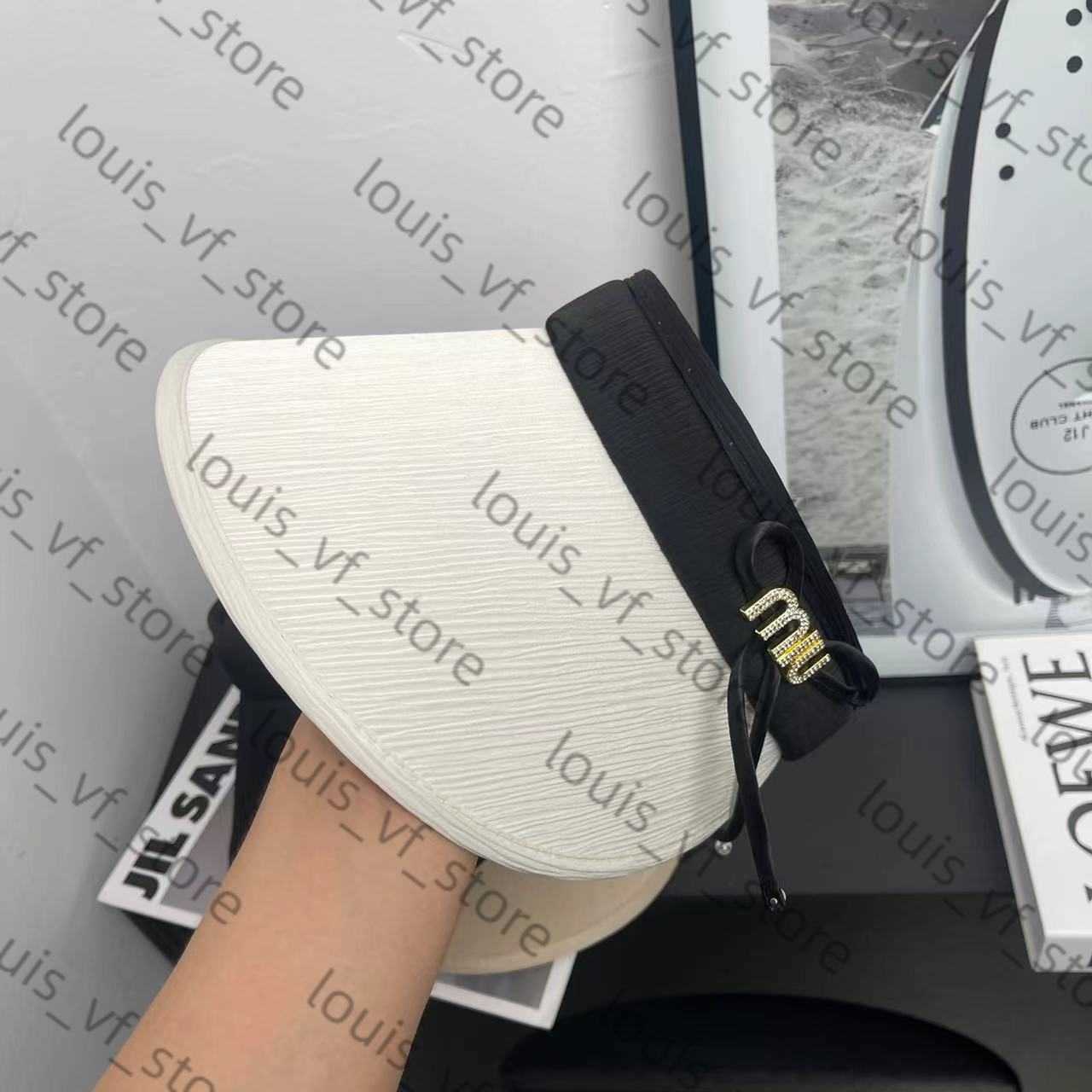 Summer Uv Empty Top Hat with Female Bow Large Sun Protection Outdoor Fashion H250411