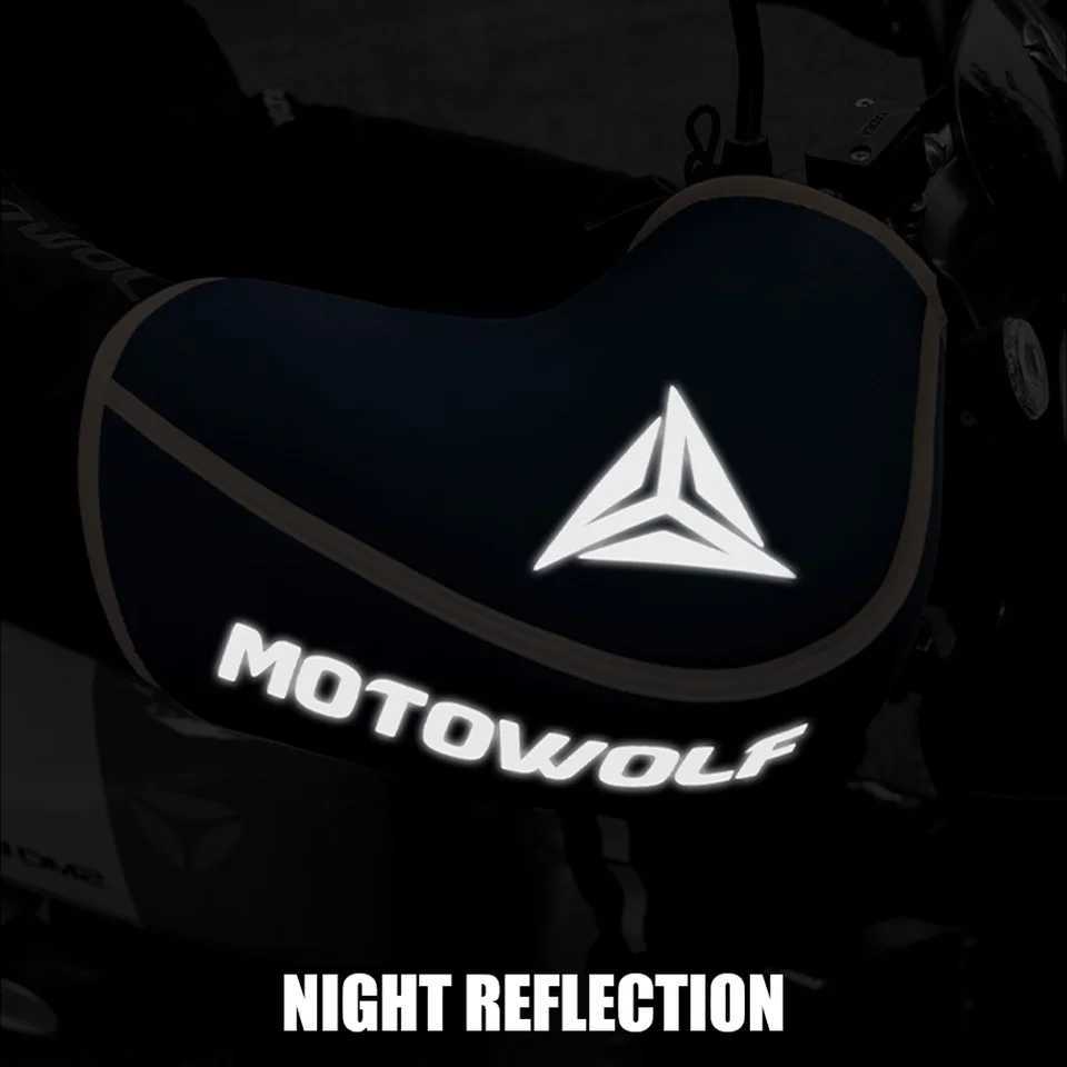 Motorcycle Handlebar Muffs Guantes Protective Motorcycle Scooter Thick Warm Grip Handle cover Rainproof Winter Warmer Gloves S25118