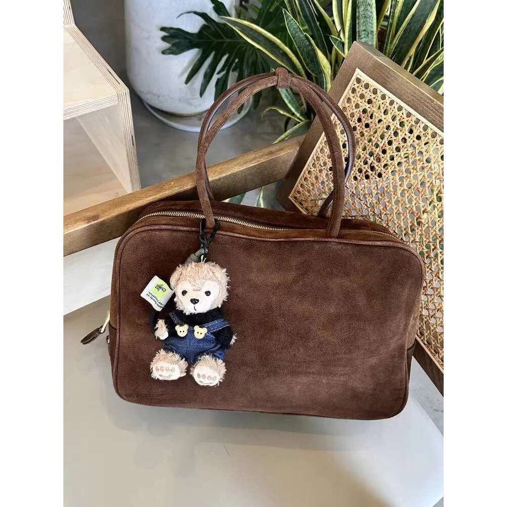 Designer New Office Womens Single Handbag Suede Real Leather Soft Underarm Shoulder Bag Totes Large Capacity Zipper