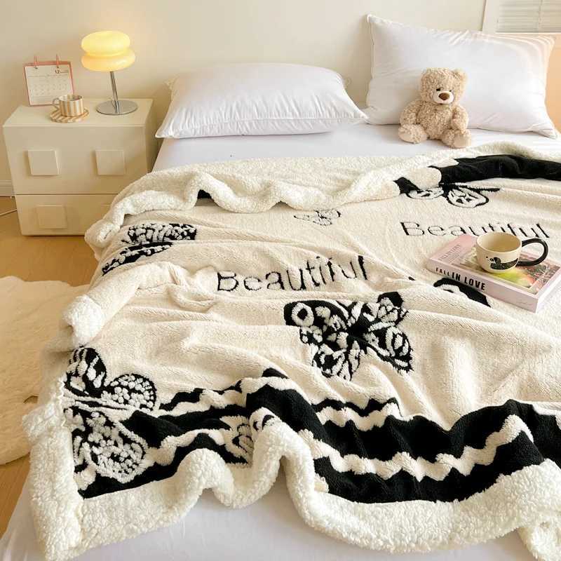 2025 Velvet Coral Blanket Cationic Lamb Velvet Multifunctional Blanket Office Home Camping Nap Leisure Blankets Christmas Gifts C251111