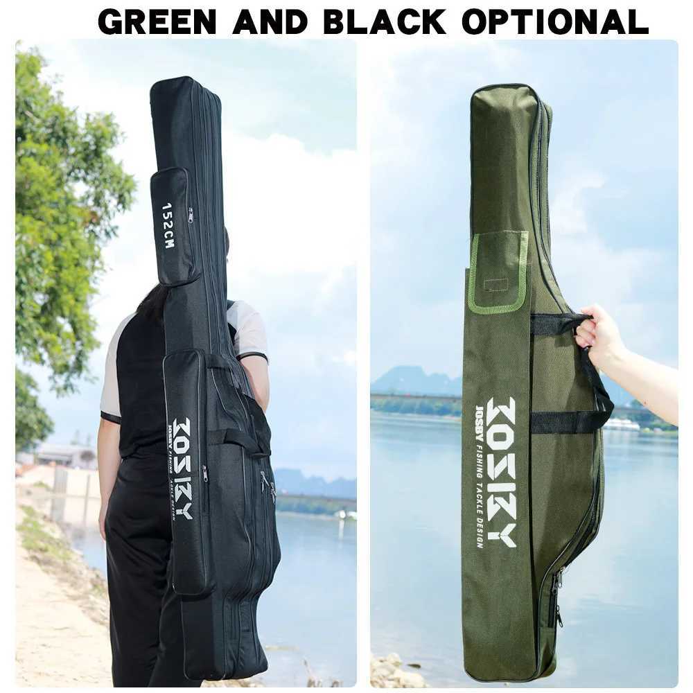 Portable Fishing Bags Fishing Tackle Case Multifunctional Fishing Rod Bags 60CM 122CM 152CM 182CM 2/3Layers Large Capacity Bag Z250411