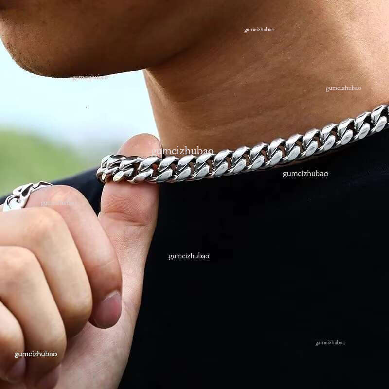 Hip Hop Men Woman Jewelry Moissanite Dia Miami Sier Iced Out Cuban k Chain 14K Gold Real
