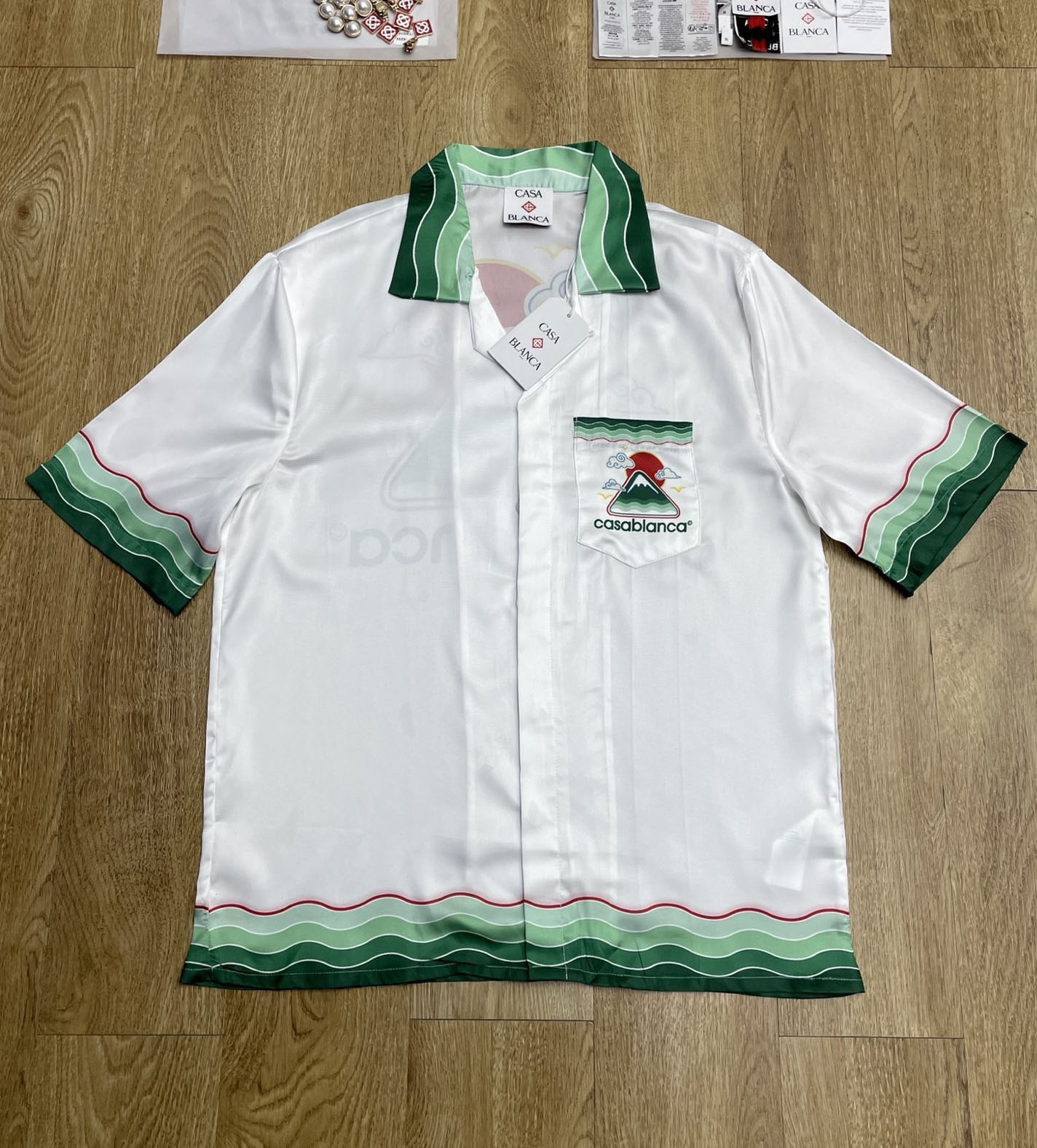 Men's Plus Tees & Polos Round neck embroidered and printed polar style summer wear with street pure cotton 2m8n3634