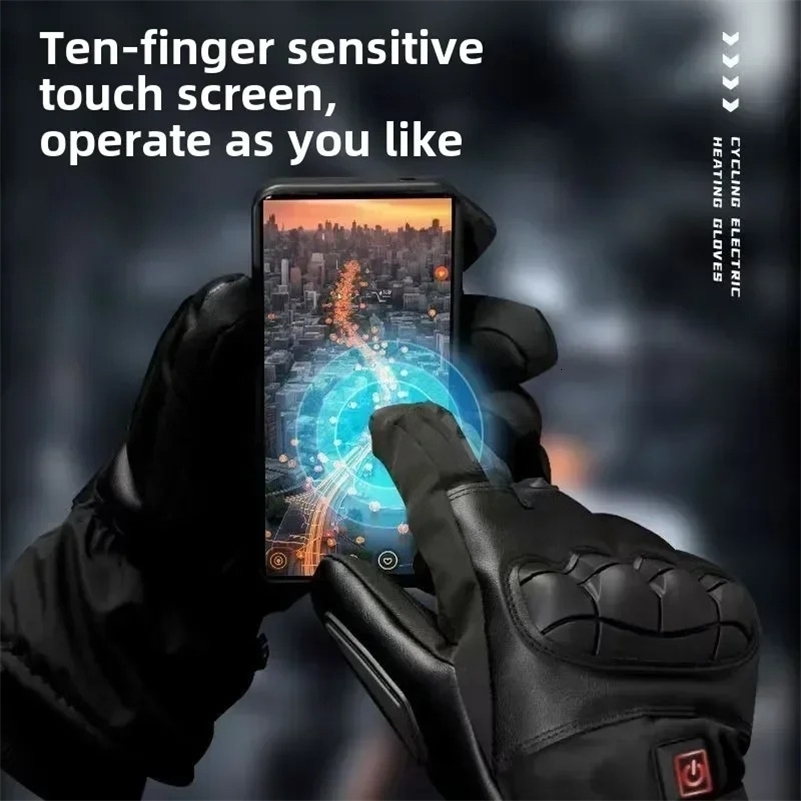 heated Tatical Glove Motorcycle Gloves Man Bicycle Supplies for You Automobiles and Motorcycles Bike Accessories Mens Cycling i251110