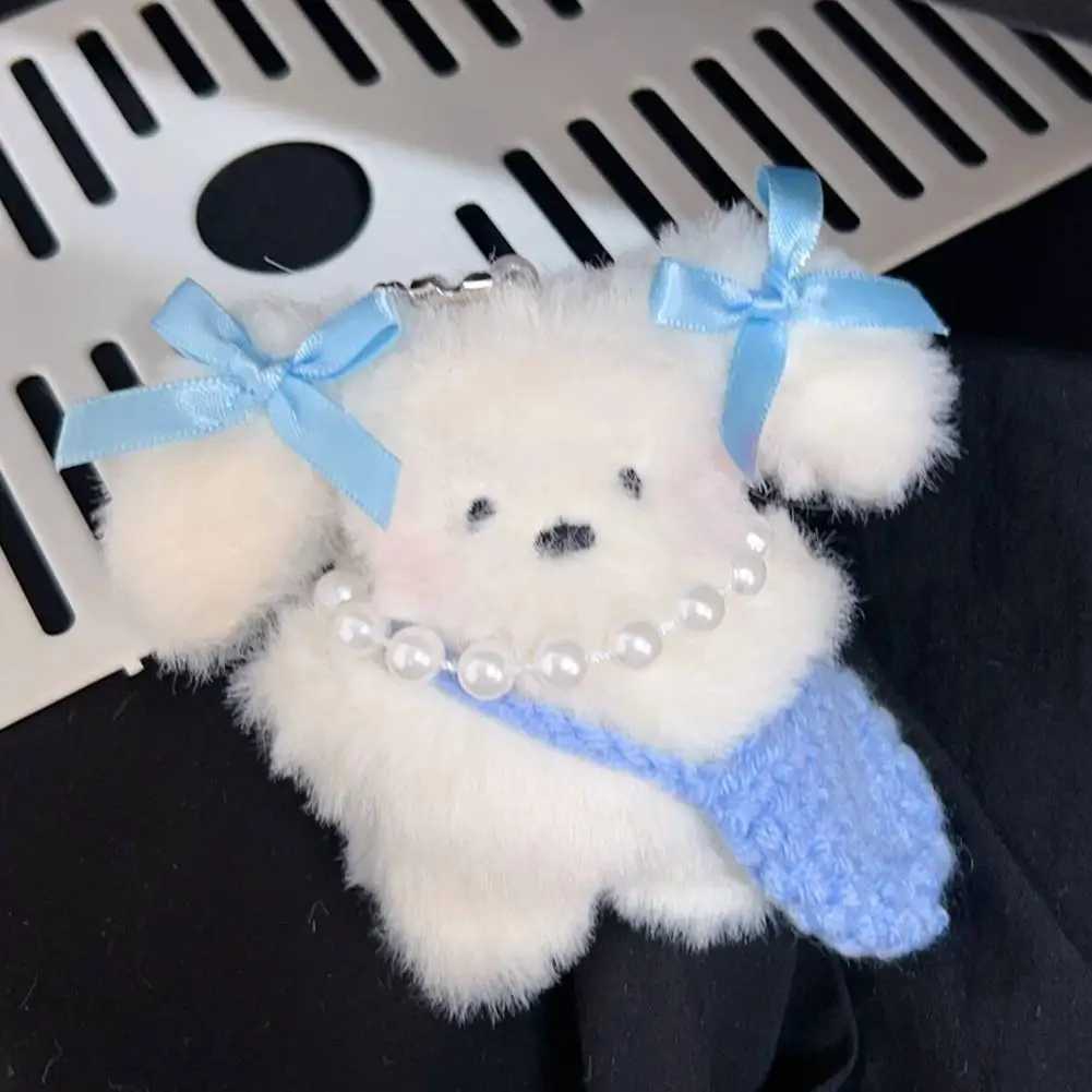 Kawaii Pilot Pochacco Plush Keychain Style Bag Hanging Plush Doll School Bag Pendant Childrens Gift W250411