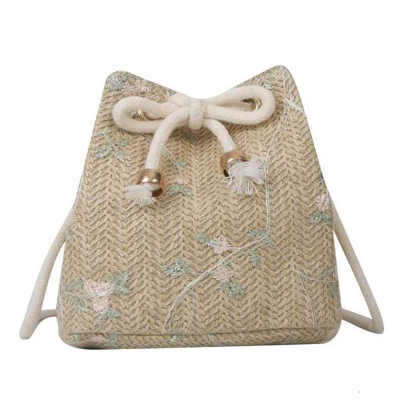 Drawstring braid bag lovely fairy fresh bucket bag personality hanging neck coin purse shoulder crossbody bagT251110