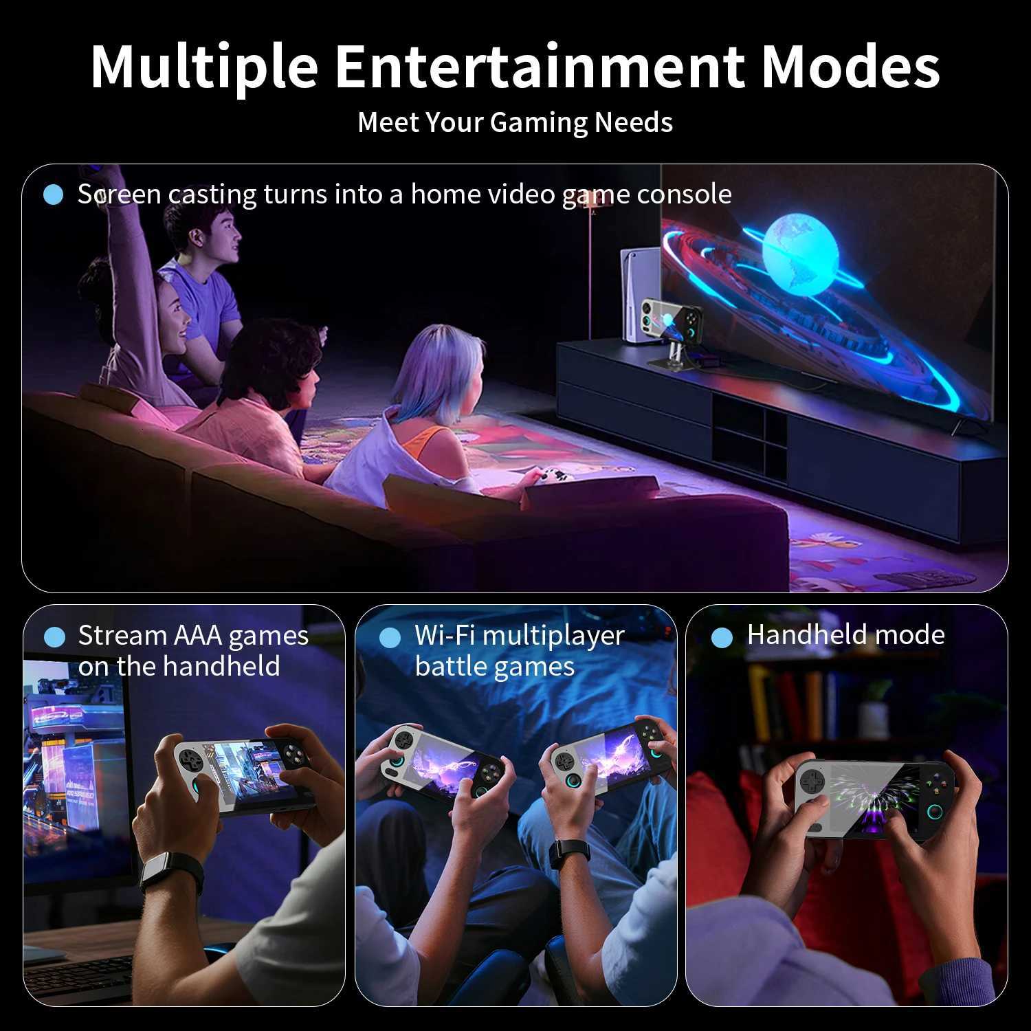 ANBERNIC RG 476H Retro Game Console 47-inch LT In-Cell display 3D Hall Joystick Android 13 Unisoc T820 Video Games RG476H 2M251111