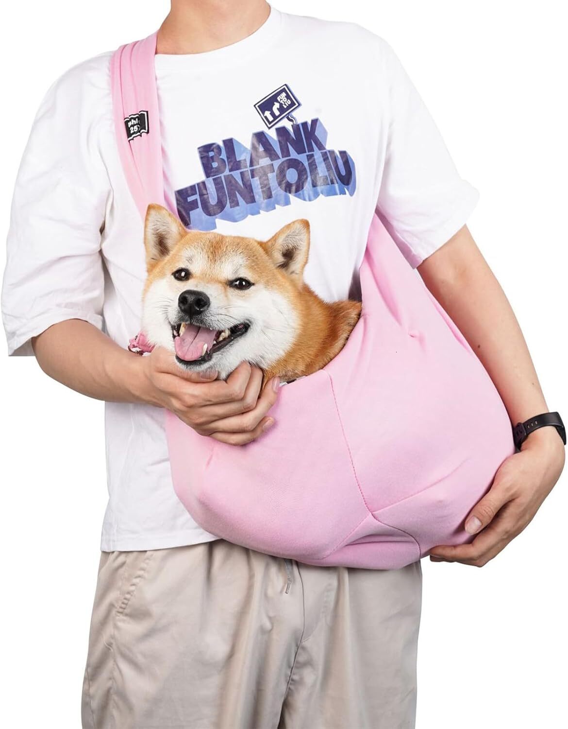Pet harness, dog chest bag to prevent escape, suitable for small cats and dogs, daily walks under 15 pounds, outdoor activities (pink)