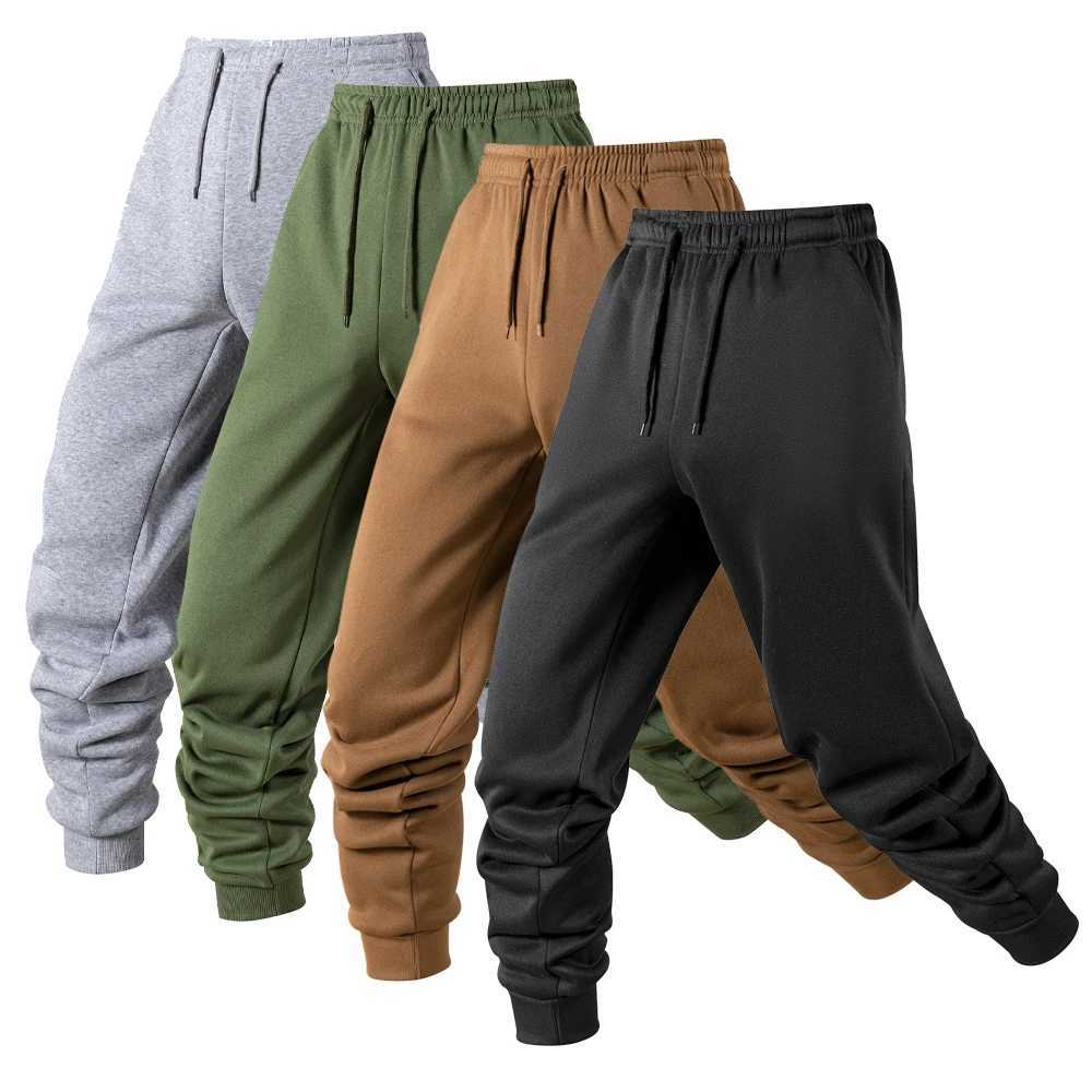 Mens sports jogging pants for spring and summer casual sports jogging pants mens brushed solid color Trouthers daily jogging pantsXJ250410