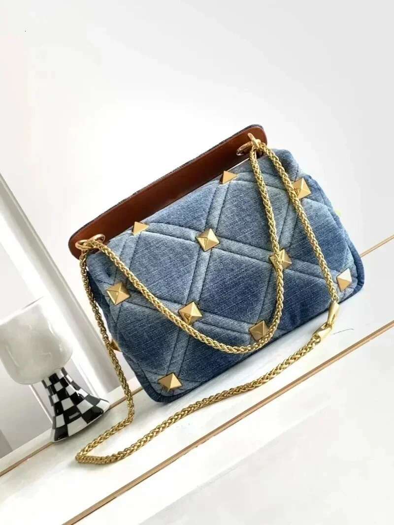 New Denim Rivet Bag Designer Handbag Crossbody Bags For Women Purses And Handbags