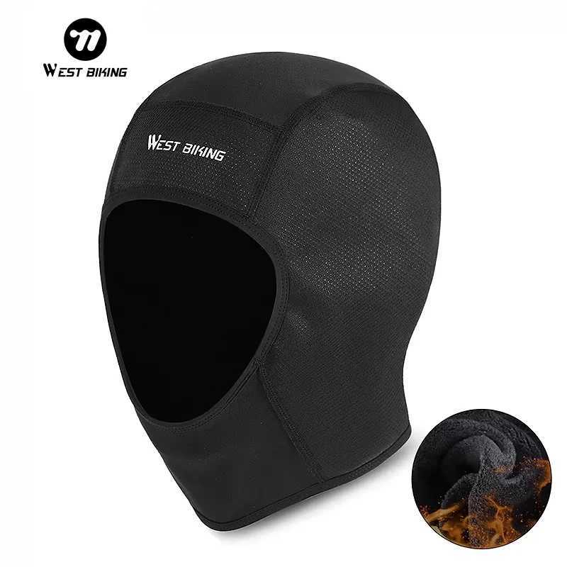 WEST BIKING Winter Windproof Cycling Motorcycle Helmet Cap Running Skiing Skull Caps MTB Bike Helmet Inner Liner Sport Headwear S251110
