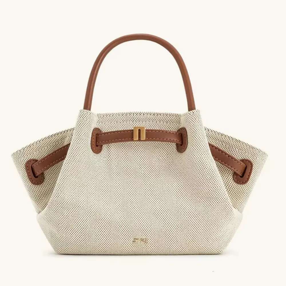 Canvas Dumpg Bun 2025 New Hana Size Women Single Cross Shoulder Handbag Ladies Bag Wallet