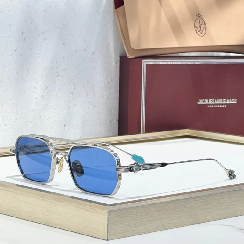 J M M LAST FRONTIER VI DEAVER Turquoise Sunglasses TOP Quality Designer Sunglasses Fashion Metal Frame UV400 Classic Sunglassss With Original Box Size 54-19-146