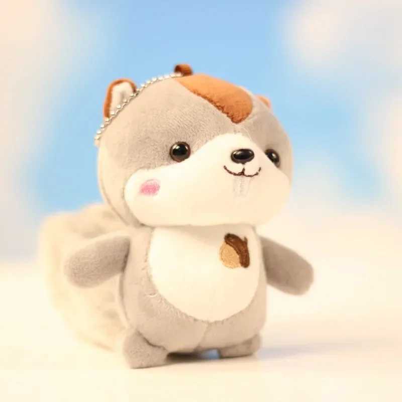 Cute Squirrel Plush Toy Kawaii Animal Keychain Squirrel Plush Toy Bag Decorative Pendant Holiday Gift Fashion W250411
