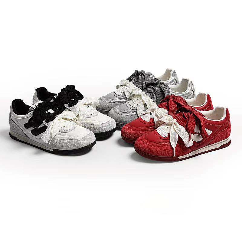 designer shoes 2025 Women's double-laced German training shoes super popular leisure shoes with a retro style for early spring