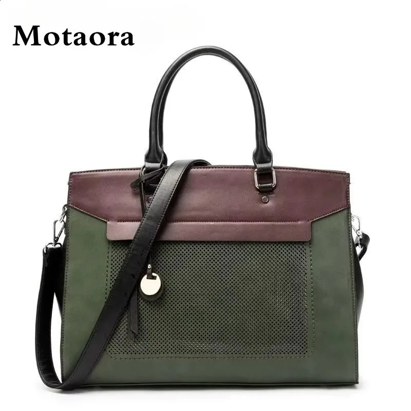 premium leather laptop bag for womens business briefcase 14 inches compatible 250410