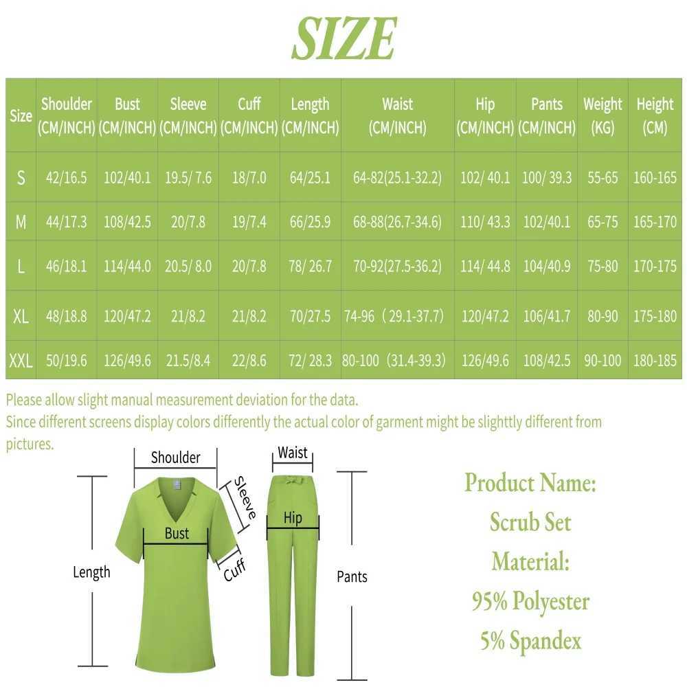 Medical Uniforms Women Nursing Accessories Dental Scrub Surgical Gown Healthcare Hospitals Clinical Scrub Doctor Nurse Work Wear X250410