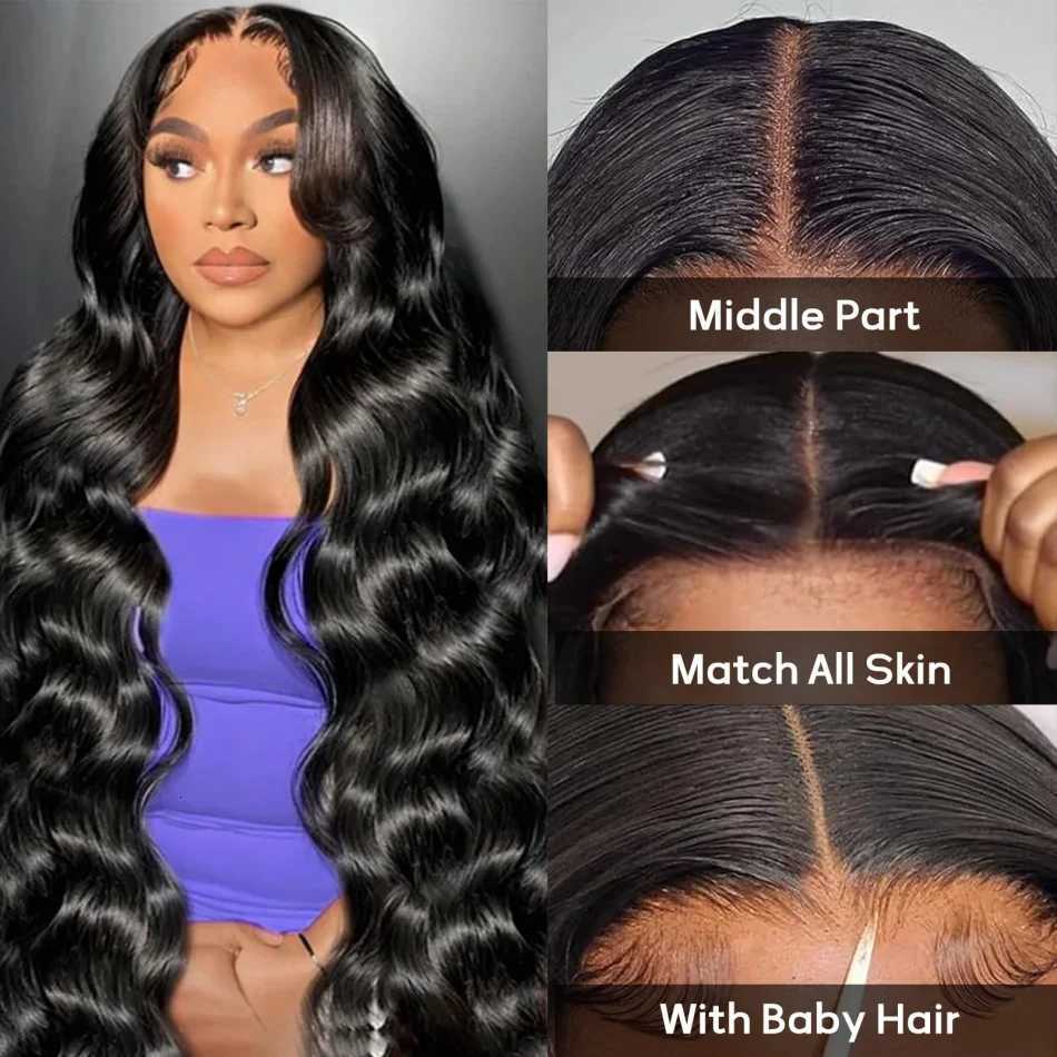 Body Wave Human Hair Wigs Glueless Lace Frontal Wigs 5X5 Hd Lace Closure Wigs Pre Cut Brazilian For Women 220 Density 30 32 InchT251111