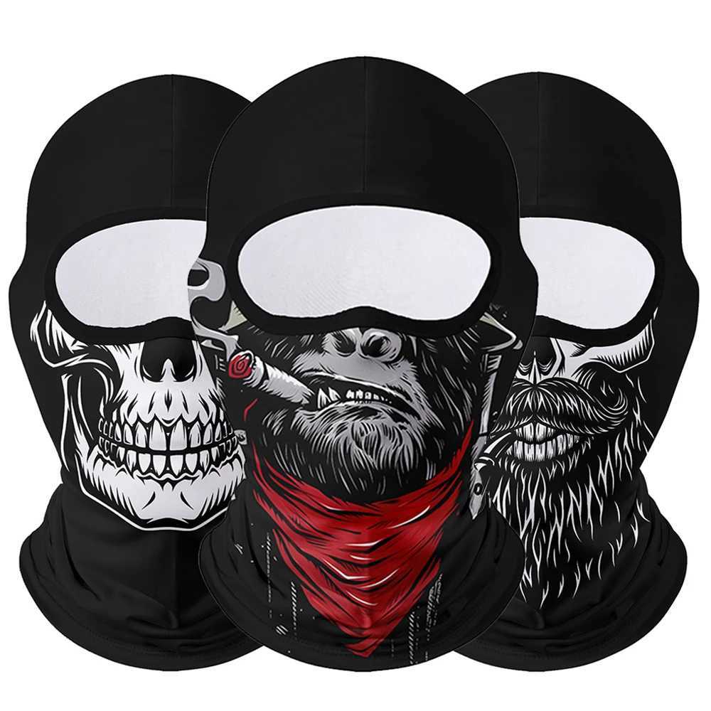 Balaclava Face Mask Moto Clown Ghost Skull Mask Breathable Windproof UV Sun Dust Protective Full Face Cover For Summer Sprin S251110