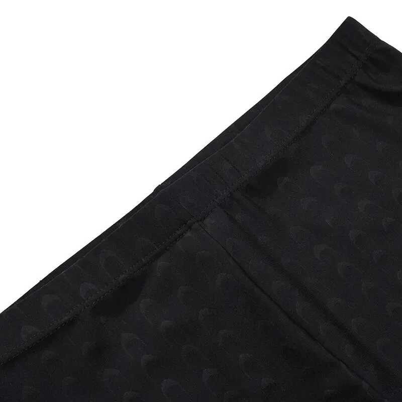 Mens swimming rod pure black large size professional waterproof fast drying biomimetic fabric shark skin swimming rodW250410