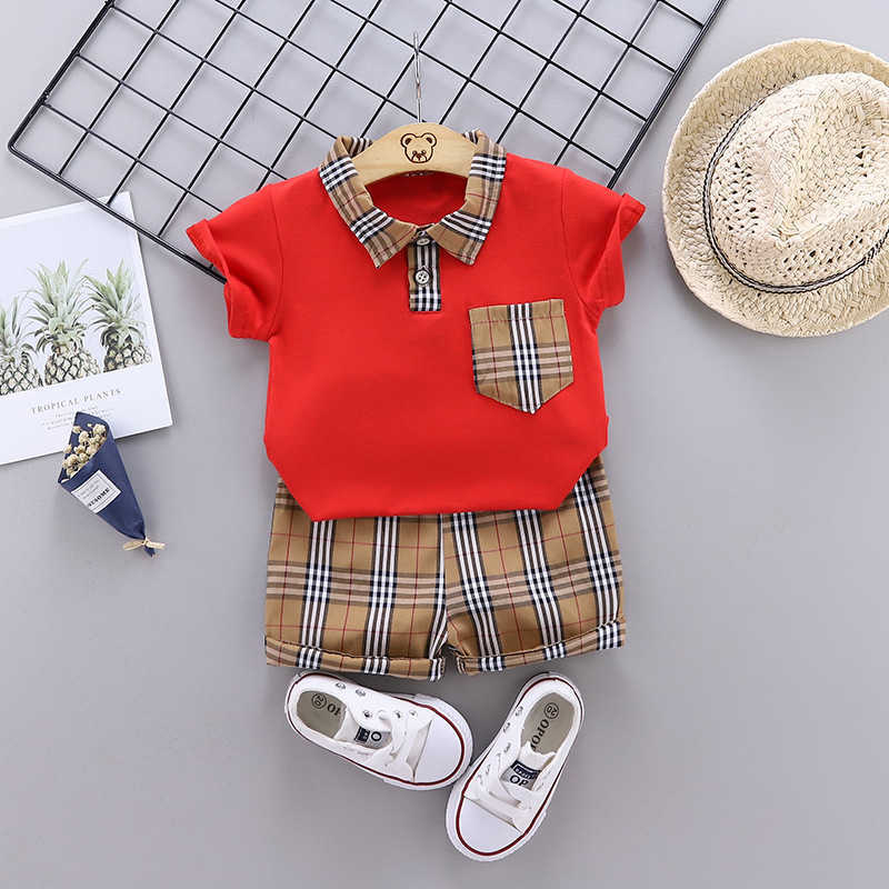 Children's Wear Summer New Children's Wear Summer Boys And Girls Baby Baby Set Short-sleeved Two-piece Set Y250411