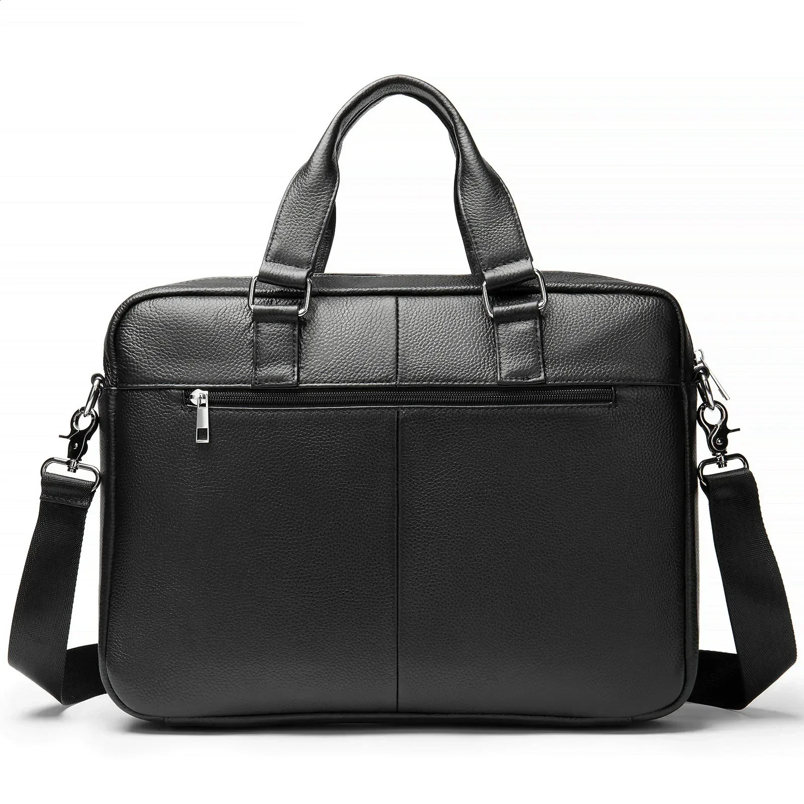 laptop bag made of genuine leather for mens briefcase mens handbag messenger 14 inch computer bag 250410